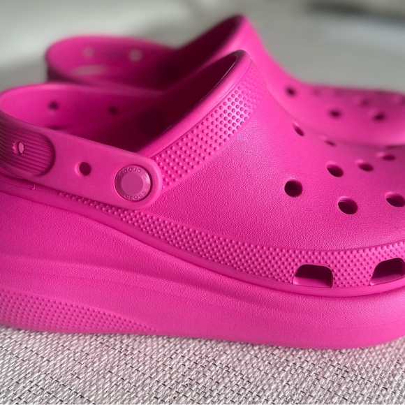 Crocs Platform Crush Iconic Comfort Clog Shoes Size 8 Men's 10 Women Pink - Picture 3 of 12